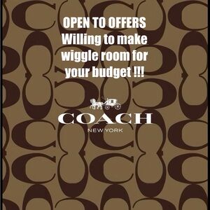 Make Me an OFFER!!!! On any coach bag !!
